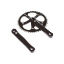 BLB TRACK CRANKSET BLACK