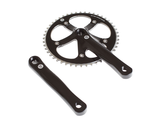 BLB TRACK CRANKSET BLACK