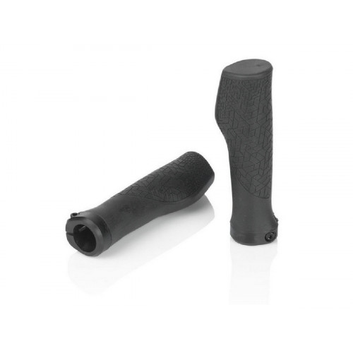 PUÑOS XLC ERGOSPORT 1MM NEGRO CON TORNILLO DE SEGURIDAD